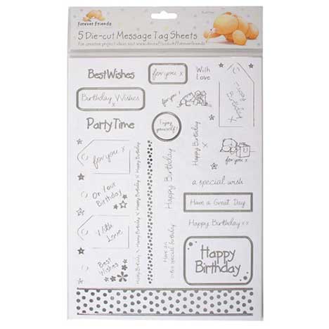 Die-Cut Forever Friends Message Tags